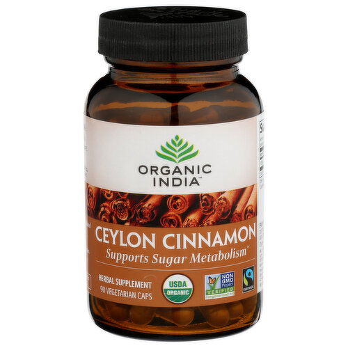 ORGANIC INDIA Cinnamon - 90 Count