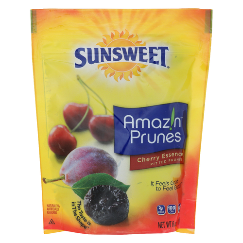 Sunsweet Cherry Essence Pitted Prunes - 6 Ounce