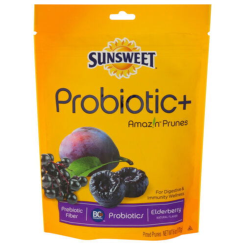 SUNSWEET Elderberry Probiotic Plus Prunes - 6 Ounce