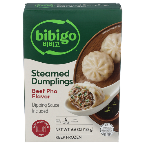 bibigo Beef Pho Steamed Dumplings - 1.1 Ounce - 6 Count Image 1 of 4