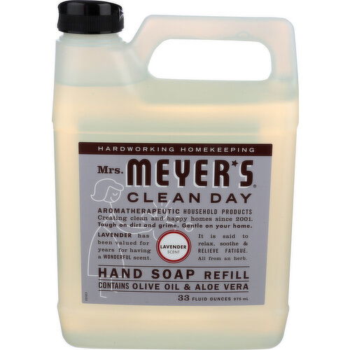 Mrs. Meyer's Clean Day Hand Soap Refill Lavender Scent - 33 Fluid Ounce