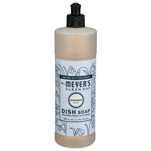 MRS. MEYER's Clean Day Snowdrop Mmcd Dish Soap Snow Drop 6 US - 16 Fluid Ounce