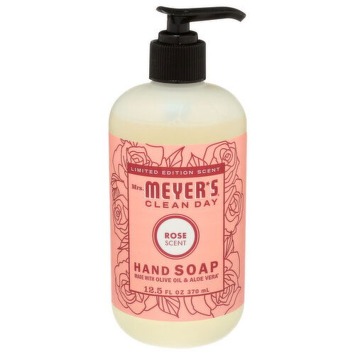 Mrs. Meyer's Clean Day Soap Hand Liq Rose Nrs - 12.5 Fluid Ounce