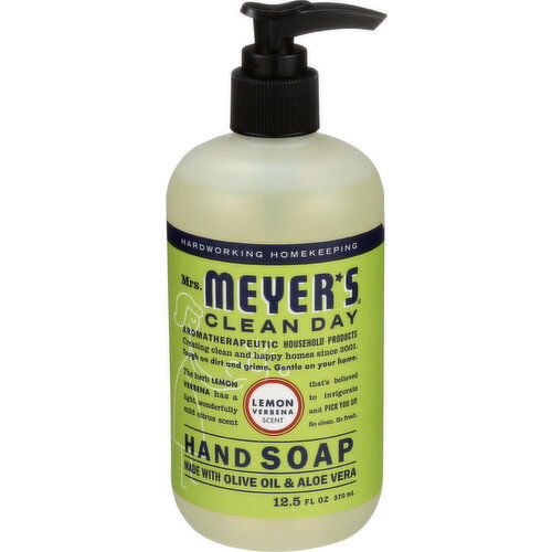 Mrs. Meyer's Clean Day Hand Soap Lemon Verbena Scent - 12.5 Fluid Ounce