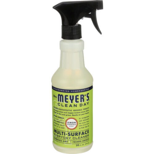 MRS MEYERS CLEAN DAY Multi-Surface Everyday Cleaner Lemon Verbena Scent - 16 Fluid Ounce