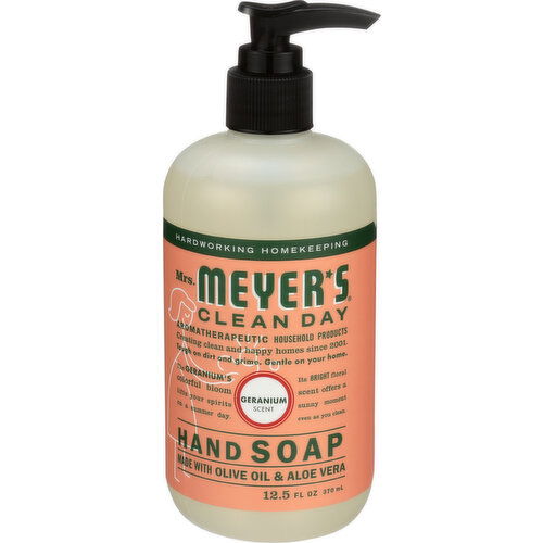 Mrs. Meyer's Clean Day Hand Soap Geranium Scent - 12.5 Fluid Ounce
