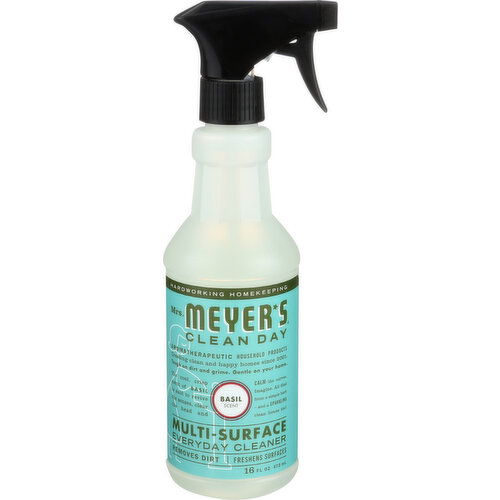 Mrs Meyers Clean Day Multi-Surface Everyday Cleaner Basil - 16 Fluid Ounce