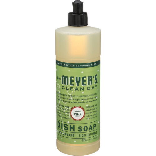 MRS. MEYER's Clean Day Dish Soap Iowa Pine - 16 Fluid Ounce