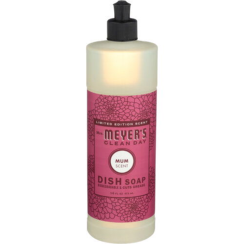 Mrs. Meyer's Clean Day Liquid Dish Soap Mum - 16 Fluid Ounce