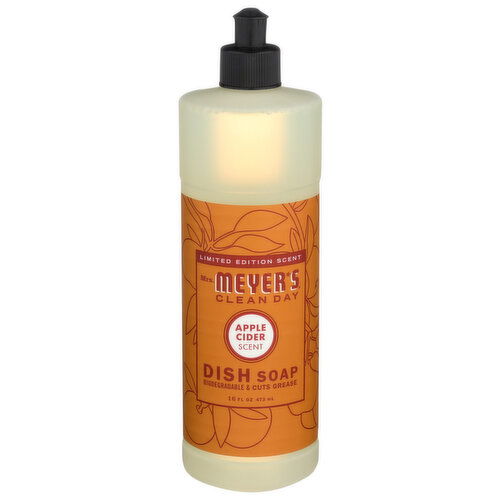 Mrs Meyers Clean Day Liquid Dish Soap Apple Cider - 16 Fluid Ounce