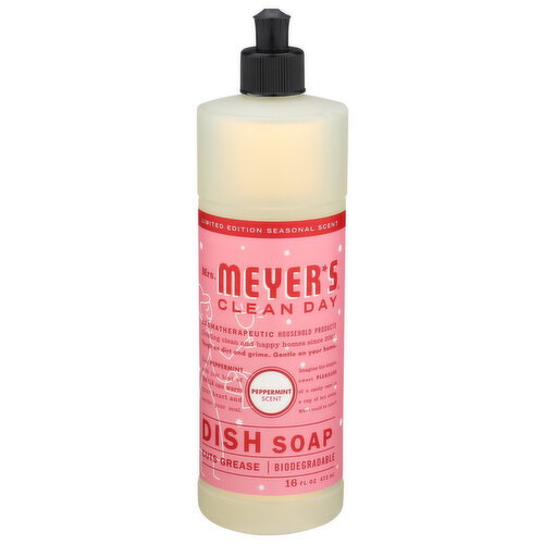 MRS. MEYER's Clean Day Dish Soap Peppermint Scent - 16 Fluid Ounce Image 1 of 2