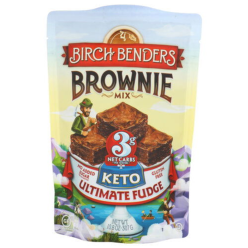 Birch Benders Keto Ultimate Fudge Brownie Mix - 10.8 Ounce