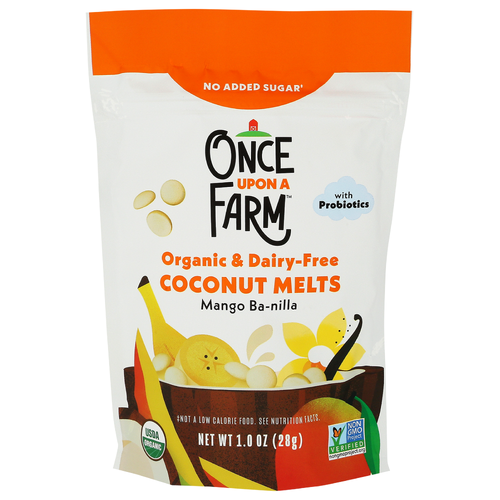 ONCE UPON A FARM Organic & Dairy Free Mango Ba-Nilla Coconut Melts - 1 Ounce