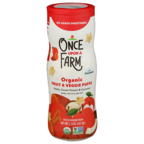 ONCE UPON A FARM Apple Sweet Potato & Spinach Fruit & Veggie Puffs - 1.5 Ounce