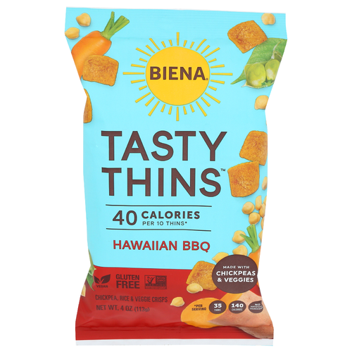 Biena Hawaiian BBQ Crisp Tasty Thins - 4 Ounce