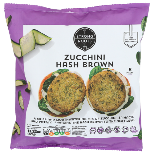 Strong Roots Potato Zucchini Hash Browns - 1.653 Ounce - 8 Count