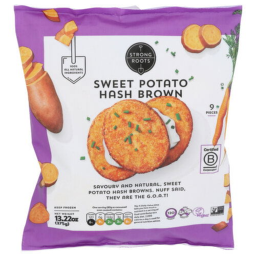 Strong Roots Sweet Potato Hash Browns - 1.469 Ounce - 9 Count
