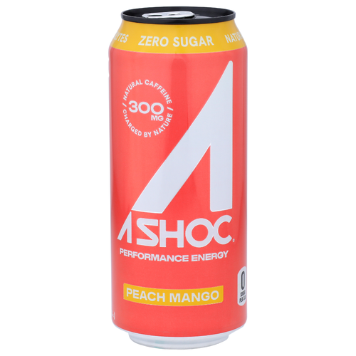 A SHOC Peach Mango Performance Energy - 16 Fluid Ounce