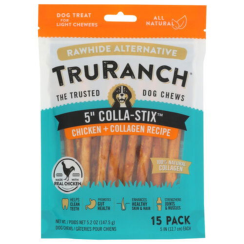 Truranch Treat Dog Cllgn Stx Chkn - 0.347 Ounce - 15 Count Image 1 of 2