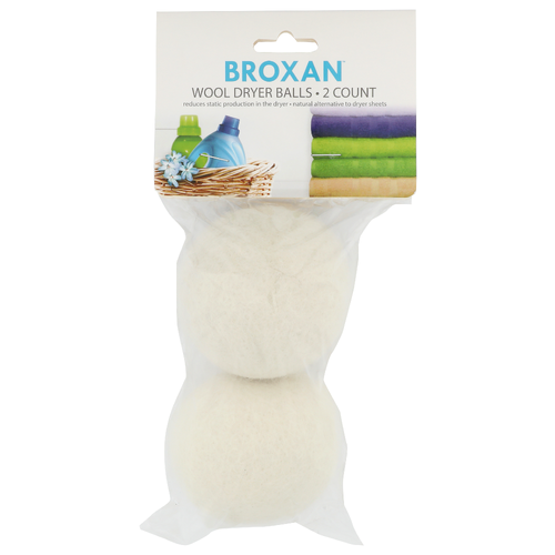 Broxan Wool Dryer Balls - 2 Count