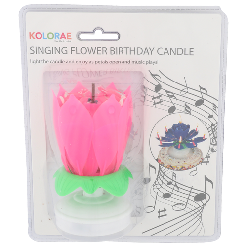 Kolorae Katelle Singing Flower Birthday Candle - 1 Each