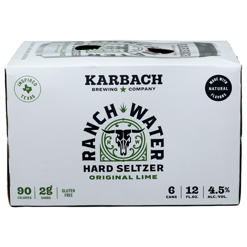 Karbach Brewing Company Original Lime Ranch Water Hard Seltzer - 12 Fluid Ounce - 6 Count