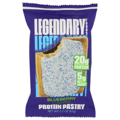 Legendary Foods Protein Pastry, Blueberry Flavored - 2.2 Ounce