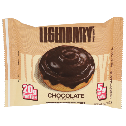 LEGENDARY FOODS Chocolate Lf Protein Sweet Rolls - 2.4 Ounce