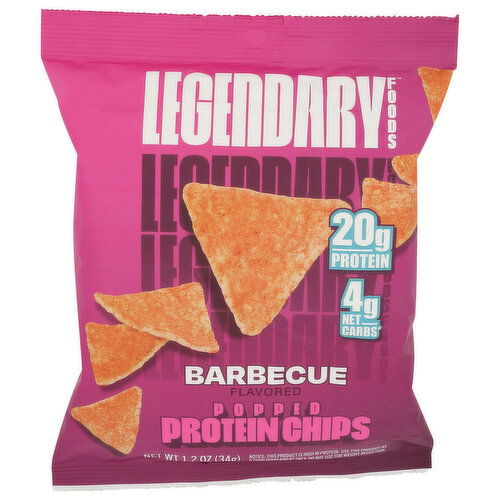 Legendary Foods BBQ Lf Popped Protein Chip - 1.2 Ounce