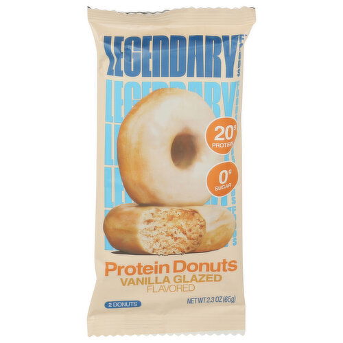Legendary Foods Vanilla Glaze Lf Protein Donut - 1.15 Ounce - 2 Count Image 1 of 4