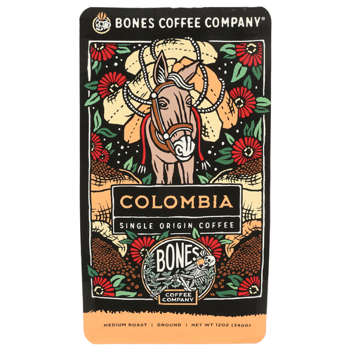 Bones Coffee Company Colombia Ground - 12 Ounce