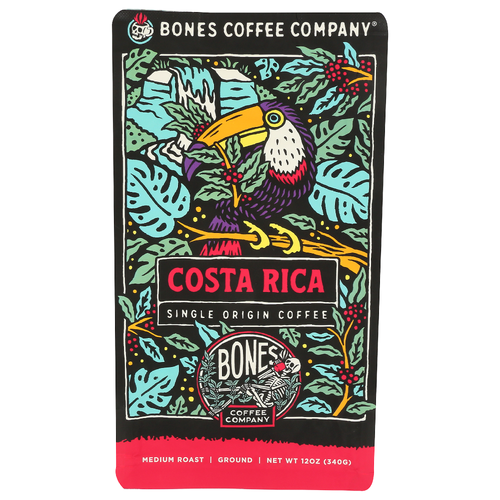 BONES COFFEE COMPANY Costa Rica Ground - 12 Ounce