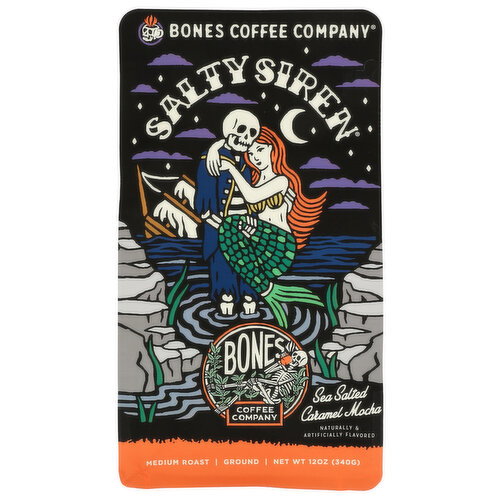 Bones Coffee Company Salty Siren Medium Roast Ground Coffee - 12 Ounce Image 1 of 3