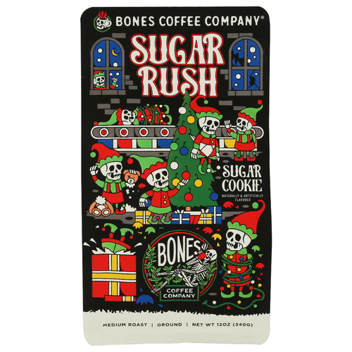Bones Coffee Company Sugar Rush Medium Roast Ground Coffee - 12 Ounce