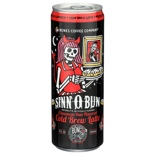 BONES COFFEE COMPANY Cinnamon Roll Rtd Can Cb Lt Sinn o Bun - 11 Fluid Ounce