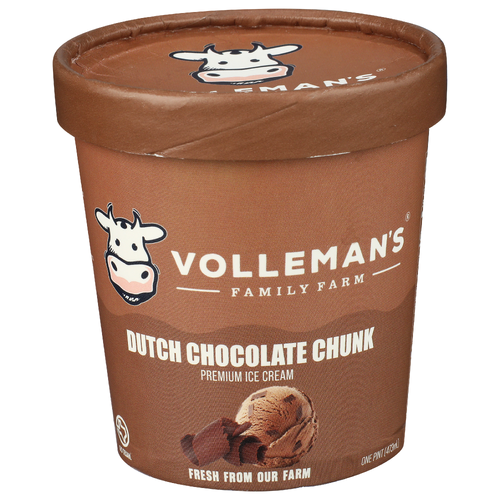 VOLLEMAN's Family Farm Dutch Chocolate Chunk Ice Cream - 1 Pint