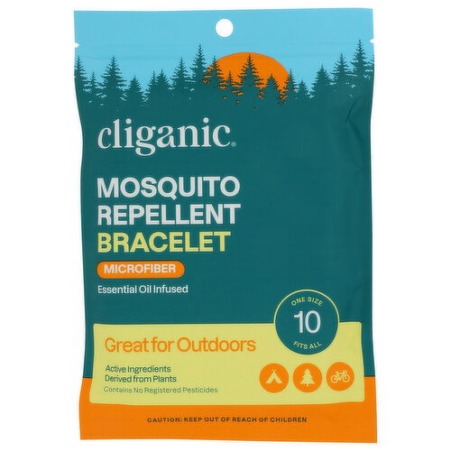 Cliganic Bands Repellent Microfbr - 0.11 Ounce - 10 Count