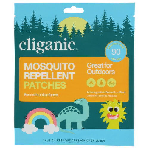 Cliganic Patches Repellent Kids - 0.009 Ounce - 90 Count