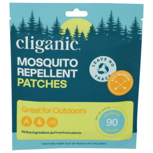 Cliganic Mosquito Repellent Patches - 0.008 Ounce - 90 Count Image 1 of 3