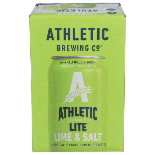 Athletic Brewing CO. Lime And Salt Non Alocholic Light Brew - 12 Fluid Ounce - 6 Count