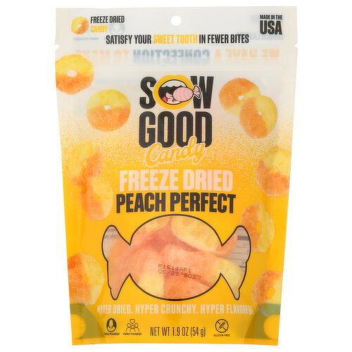 SOW GOOD Peach Perfect Ring Freeze Dried Candy - 1.9 Ounce Image 1 of 2