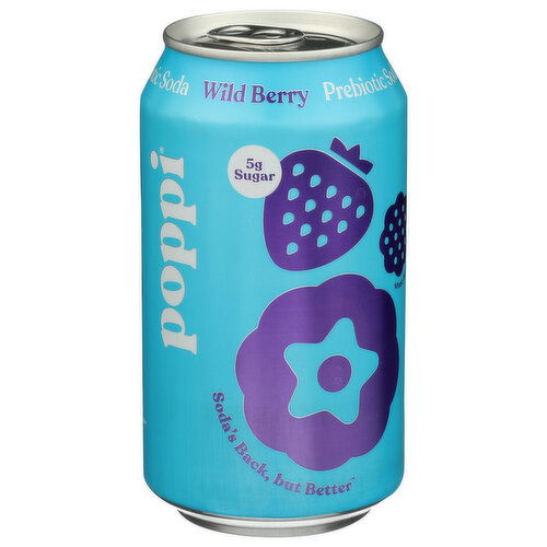 Poppi Wild Berry - 12 Fluid Ounce