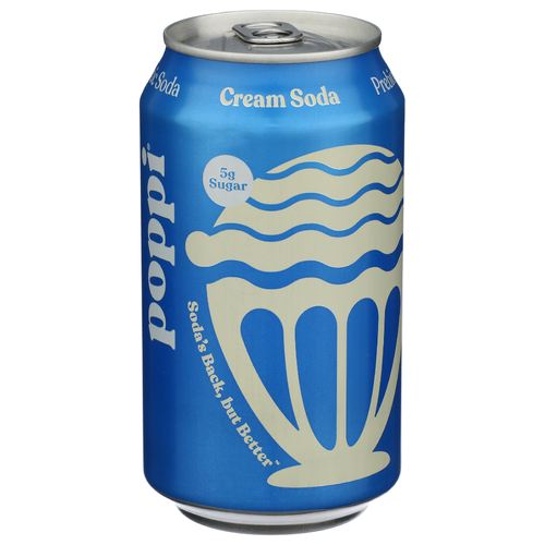 Poppi Cream Soda Prebiotic Soda - 12 Fluid Ounce Image 1 of 4