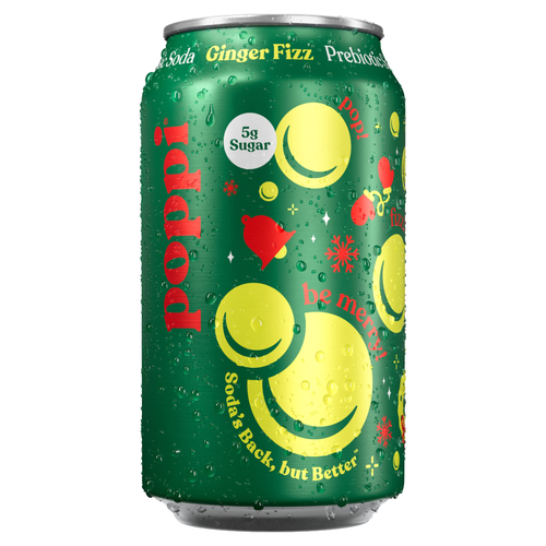 Poppi Prebiotic Soda Ginger Fizz - 12 Fluid Ounce
