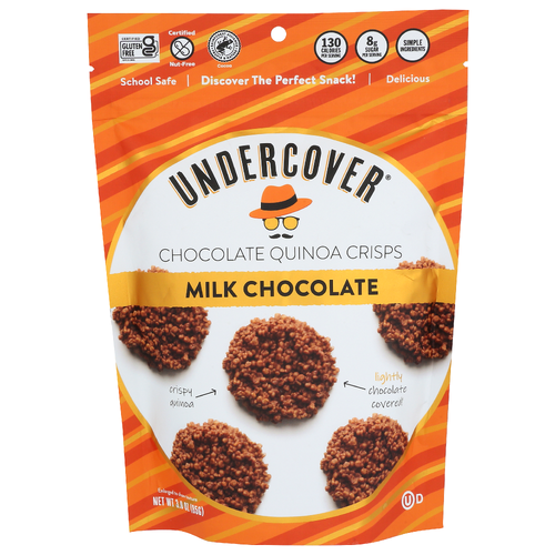 UNDERCOVER Milk Chocolate Quinoa Crisp - 3 Ounce