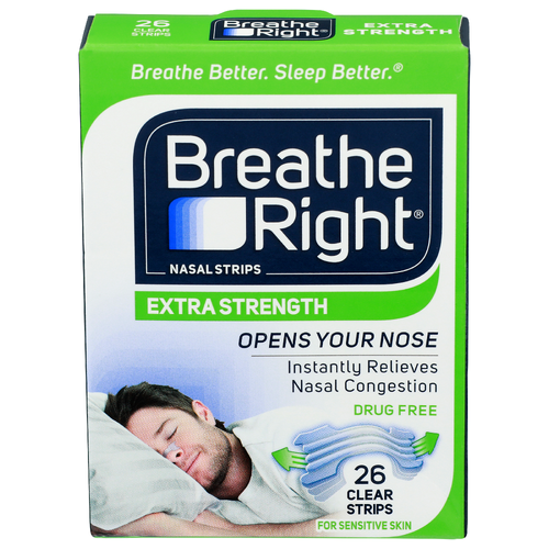 Breathe Right Drug Free Extra Strength Nasal Strips - 26 Count