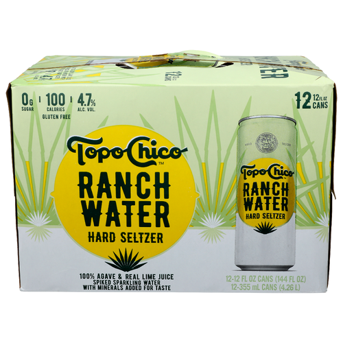 Topo Chico Ranch Water Hard Seltzer - 12 Fluid Ounce - 12 Count