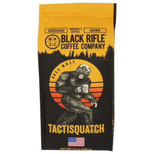 Black Rifle Coffee Company Tactisquatch Dark Roast Ground Coffee - 12 Ounce Image 1 of 3