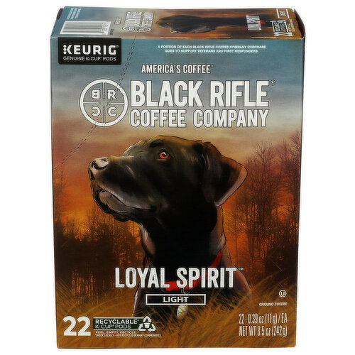 Black Rifle Coffee Citrus, Chocolate, And Berries 100% Arabica Company Single Serve Light Roast K-Cup Pods, Loyal Spirit - 0.386 Ounce - 22 Count Image 1 of 3