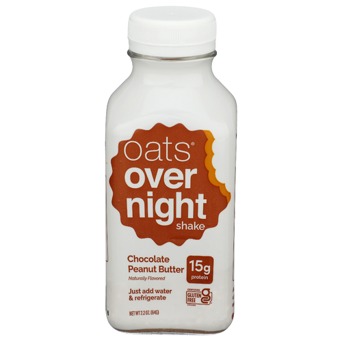 Oats Overnight Chocolate Peanut Butter Shake - 2.2 Ounce Image 1 of 4
